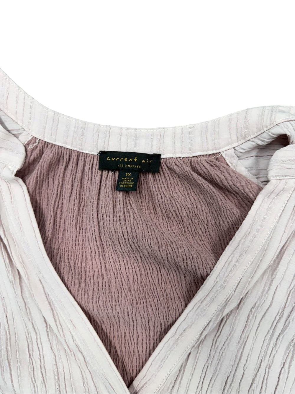 Current Air Dusty Rose Textured Bralette